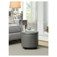 thumbnail image 2 of Designs4Comfort Round Accent Storage Ottoman with Reversible Tray Lid, 2 of 9