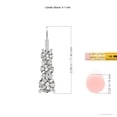 thumbnail image 2 of Angara Natural 0.5ct Diamond Three Stone Leverback Earrings for Women in 14K White Gold – April Birthstone Jewelry | Round Diamond Earrings, 2 of 8