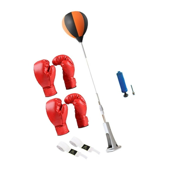 lacooooppia Box Reaction Ball Reflection Training Equipment Adjustable Height for Children Boxing Boxing Boxing Bag for Fitness Exercises D