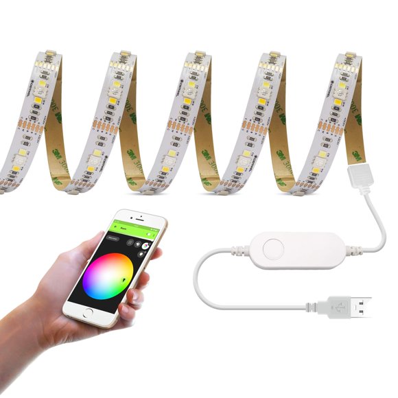 Kit de tiras de luces USB inteligentes WiFi RGBWW GIDEALED