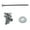 Chrome, variant on Kingston Brass KTK102P Trimscape Toilet Supply Kit, 1/2" IPS x 3/8" O.D. Comp, Polished Brass