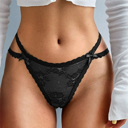 

Beppter Flower Embroidery Lace Transparent Women Underwear Hollow Out Traceless Panties See Strough Seamless Briefs