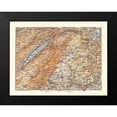 thumbnail image 2 of Baedeker 18x15 Black Modern Framed Museum Art Print Titled - Mont Tendre Region Switzerland - Baedeker 1921, 2 of 5