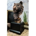 thumbnail image 2 of Jungle Wildlife Apex Predator Bengal Tiger Bust Sculpture 9"H With Trophy Base, 2 of 6