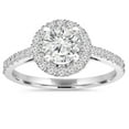 thumbnail image 1 of 1 CT F/SI1 Round Cut Diamond Engagement Ring 14k White Gold, 1 of 4