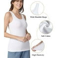 thumbnail image 5 of wirarpa Women's Tank Tops Cotton Undershirts Tanks Top Comfy Camis Base Layer 2-Pack, 5 of 6