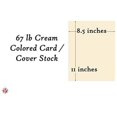 thumbnail image 6 of Cream Pastel Color Card Stock Paper, 67lb Cover Medium Weight Cardstock, for Arts & Crafts, Coloring, Announcements, Stationary Printing at School, Office, Home | 8.5 x 11 | 50 Sheets Per Pack, 6 of 6