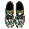 thumbnail image 2 of Happy St Patrick's Day Claddagh Symbol Irish Shoes Sneakers Black Size 7.5, 2 of 7