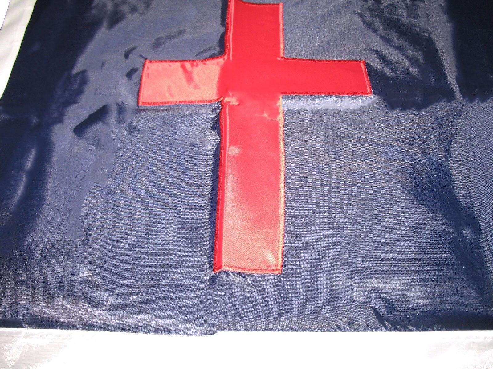 3x5 Embroidered Christian Christ Cross 200D Sewn Nylon Flag 3'x5' Made in USA