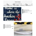 thumbnail image 5 of Nordic Retro Linen Printed Pillowcase Blue Anchor Animal Sofa Cushion Pillowcase Cross-border Household Goods, 5 of 8