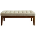 thumbnail image 3 of Elle Decor Claire Tufted Bench in Vanilla Cream, 3 of 7