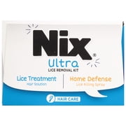 Nix Ultra Lice Removal Kit, 3.4oz Lice Treatment Hair Solution & Comb + 5oz Home Bedbug Spray, 1 Kit