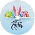 thumbnail image 1 of FMSHPON Easter Tree Skirt Colorful Eggs Bunny Xmas Christmas Tree Skirt Stand Mat for Holiday Party Decoration Indoor Outdoor 48 inches, 1 of 6