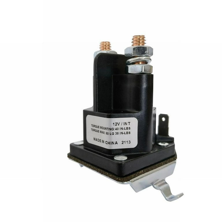 Relé De Solenoide De Arranque De 12 V Y 4 Pines, Contactor De 12 Voltios 762 1261 211 51 Adecuado Para Cortadoras De Cesped Motos De Nieve Carritos De Golf Y Tractores De Cesped Etc 92024131