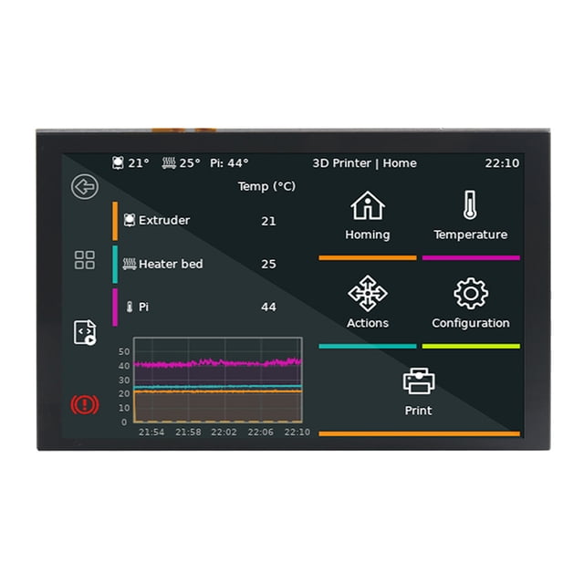 5 Inch Touchscreen Monitor Compatible with Raspberry Pi Board 800x480 DSI IPS LCD Display 5-Point Touch Capacitive Screen Support Various Models Pi5/4B/CM4/3B+/3A+/3B/CM3 Easy to Install