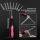 thumbnail image 3 of Lighted Crochet Hook Set,9 Size Interchangeable Heads 2.5mm To 6.5mm With Ergonomic Grip Handles,rechargeable Lighted Crochet Hooks Complete Set For A, 3 of 3