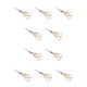 thumbnail image 1 of Kenally Tijeras de costura de moda y duraderas para bordado y costura, tijeras de bordado fáciles de ocho, tijera dorada Ocho tijera de oro 10piezas, 1 of 6