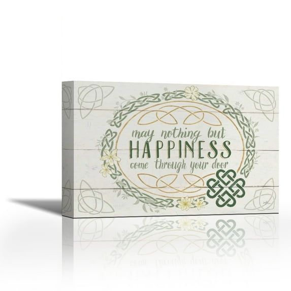 Irish Blessings V - Contemporary Fine Art Giclee on Canvas Gallery Wrap - wall décor - Art painting - 36 x 24 Inch - Ready to Hang