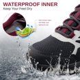 thumbnail image 2 of Zapatos de senderismo CAMELSPORTS para mujer, impermeables y ligeros, negros, 2 of 7