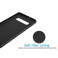 thumbnail image 3 of Cases for Galaxy S10 / S10+ / S10 5G / S10E, Njjex Liquid Silicone Gel Rubber Shockproof Case Fit Galaxy S10 Slim Matte Surface Cover w/ Soft Microfiber Lining For 2019 Galaxy S10 6.1" -Black, 3 of 8