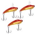 thumbnail image 4 of 3 uds señuelo Artificial de Metal toda la capa de natación hundimiento vibración cebo duro aparejos de pesca dorados, 4 of 10