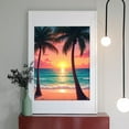 thumbnail image 2 of Diamond Art Kit for Adults, Tropical Beach Sunset Palms Ocean Diamond Painting for Adults Beginners, 5D DIY Diamond Art Painting Kits, Colorful Diamond Painting Craft for Home Decor 12x16, 2 of 7