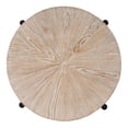 thumbnail image 6 of Butler Specialty Company Akemi 24.5" Round Wood and Iron Side Table - Natural, 6 of 7