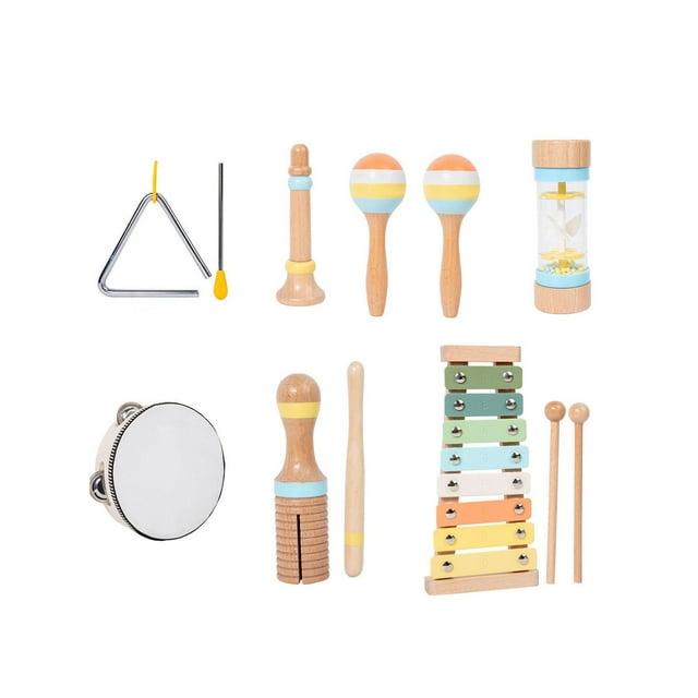 Xuanheng Kids Musical Instruments Develops Motor Skills for Age 3 to 10 Gift Children 8PC