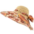 thumbnail image 2 of Women's Sun Protection Beach Cap Patchwork Breathable Fisherman Hat Sun Hat, 2 of 9