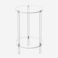 thumbnail image 2 of simhoa Table d'Appoint Ronde en Acrylique Table d'Extrémité Transparente Table à Boisson pour Balcon Salon, 2 of 8