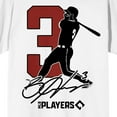 thumbnail image 2 of Bryce Harper silhouette, Number 3, signature and logo on white Adult T-Shirt-5XL, 2 of 4