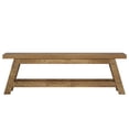 thumbnail image 2 of Fnova 55" Narrow 2-Tier Entryway Bench, Seating Bench with Shoe Storage Shelf, Large Wooden Shoe Rack Bench with Open Shelves for Entryway, Living Room, Bedroom, Foyer, Easy Assembly, 2 of 12