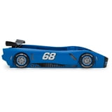Delta Children Turbo Race Car Twin Bed - Blue