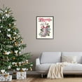 thumbnail image 2 of Stupell Indtries Merry Sentiment Christmas Gnome in Plaid Holly Stocking,24 x 30,Design by Darlene Seale, 2 of 4