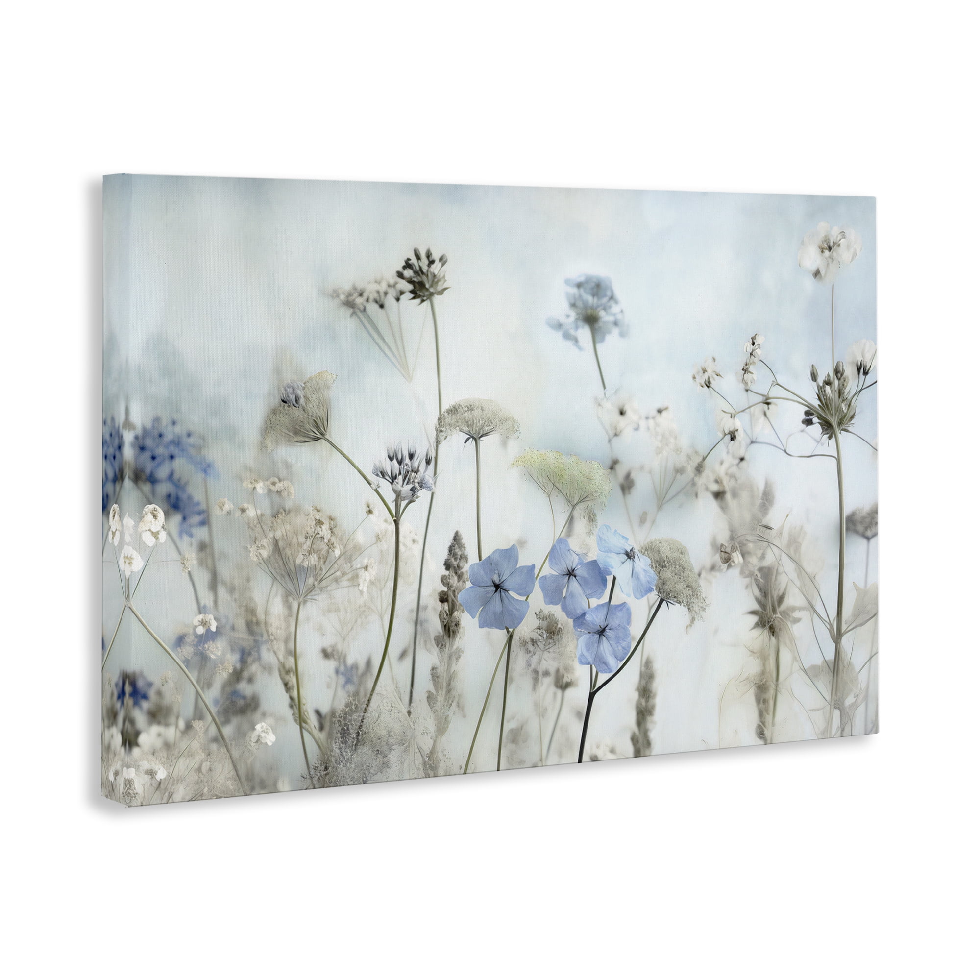 Stupell Industries Blooming Subtle Wildflowers Plants & Flowers Painting Wrapped Canvas Art Print Wall Art, 30 x 20
