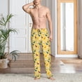 thumbnail image 2 of Logiee Cartoon Duck Print Pajama Pants for Men,Men’s Pajama Bottoms,Mens PJ Pants with Pockets & Button Fly-Small, 2 of 6