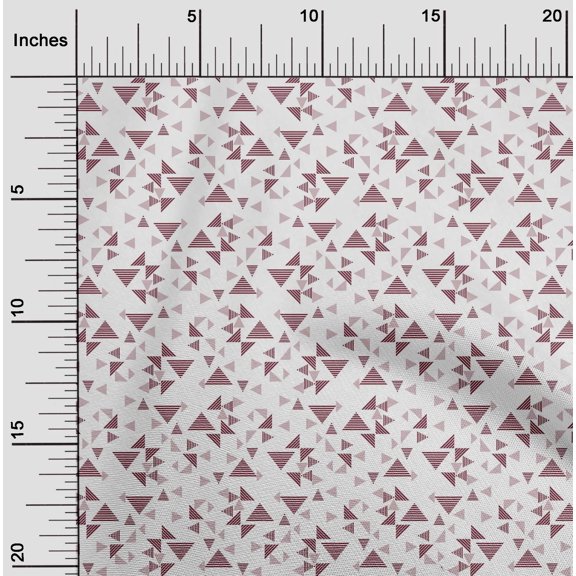 oneOone Cotton Flex Fabric Triangle Geometric Print Fabric BTY 40 Inch Wide