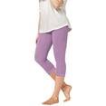 thumbnail image 2 of Lenpel Capri Leggings for Girls Toddlers Soft Comfy Elastic Waist Slim Lounge Yoga Pants Casual Cropped Capris Tights, 2 of 7