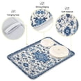 thumbnail image 4 of Tapete escurridor de platos Wassud 46 x 61 cm absorbente azul y blanco, 4 of 7