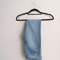 GOOHOCHY Set of 10 Black Non-Slip Clothes Hangers for Laundry, Coat, and Garment Rack Use