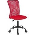 thumbnail image 1 of BestOffice Home Office Chair Ergonomic Mesh, Lumbar Support Rolling Swivel Adjustable Mid Back for Girls, Red, 1 of 7