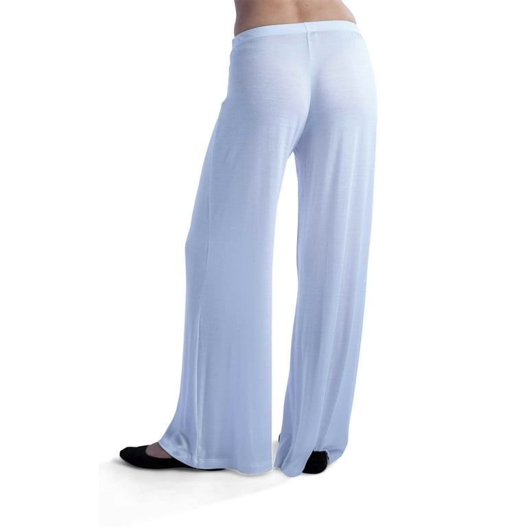 24/7 Comfort Apparel Women's Plus Wide-Leg Palazzo Pants
