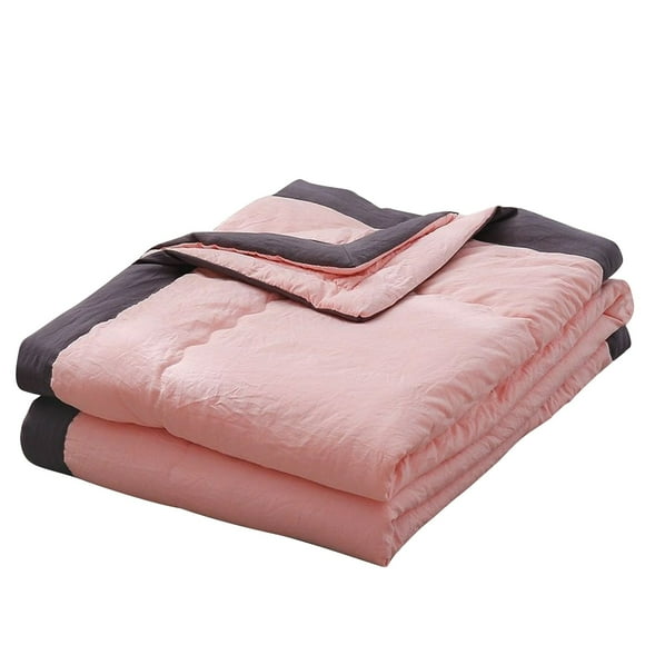 Summer Cool Quilt Blanket, Lightweight Breathable Cotton Blend Cooling Blanket for Hot Sleepers, Night Sweat Relief, Multipurpose Bed Sofa Travel Quilt
