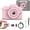 Pink, variant on , 1080P Retro Digital Camera for & Adults, Small Portable Pocket Video Recorder with 32GB Card, Camcorder for Travel Vlogging Memories, Black