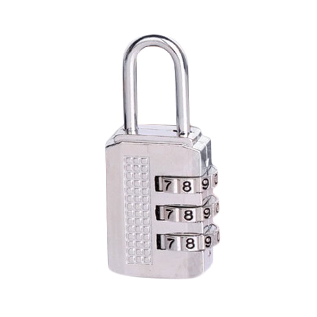 stanreset 3 Digit Combination Password Lock Zinc Alloy Security Lock Suitcase Luggage Coded Lock Cabinet Locker Padlock