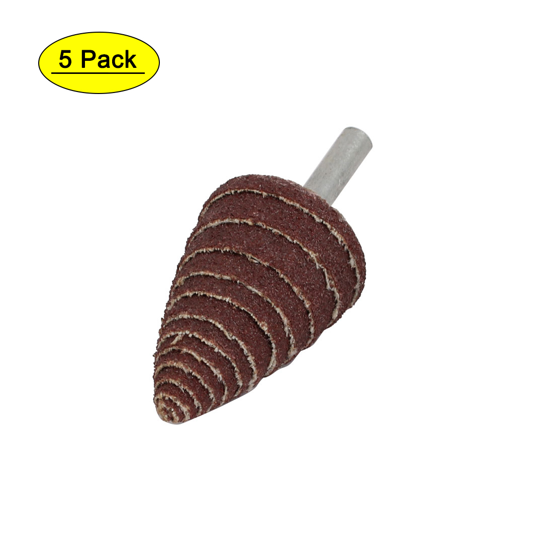 30mmx6mm Sandpaper Tapered Roll Flap Wheels Sanding Buffing Tools 5pcs