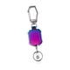 thumbnail image 5 of Mosquetón para llaves, llavero retráctil, clip para credencial, credencial de identificación portátil, carrete para llaves violeta, 5 of 8