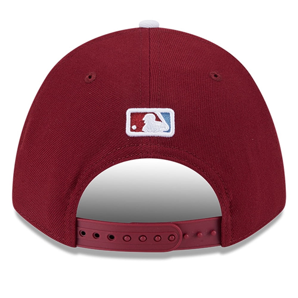 Men's New Era  Burgundy Philadelphia Phillies Player Replica 9FORTY Adjustable Hat