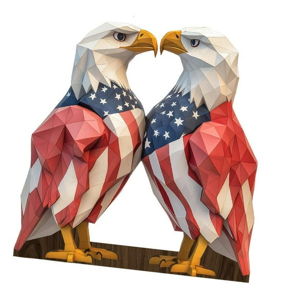 AOOOWER Flag Themed Bird Decoration for Independence Day and Memorial Day Festival Decoration