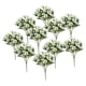 thumbnail image 5 of 10 Ramos de Flores Artificiales, Plantas de Exterior, Adornos Florales Resistentes para Bodas Blanco, 5 of 9